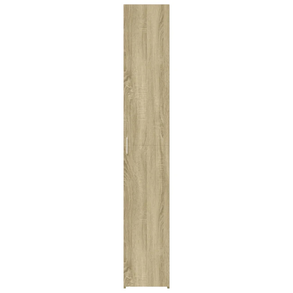 Buffet credenza cassettiera armadio mobile contenitore organizer cucina soggiorno salotto rovere Sonoma alto 30 x 42,5 x 185 cm legno ingegnerizzato marrone 02_0033940