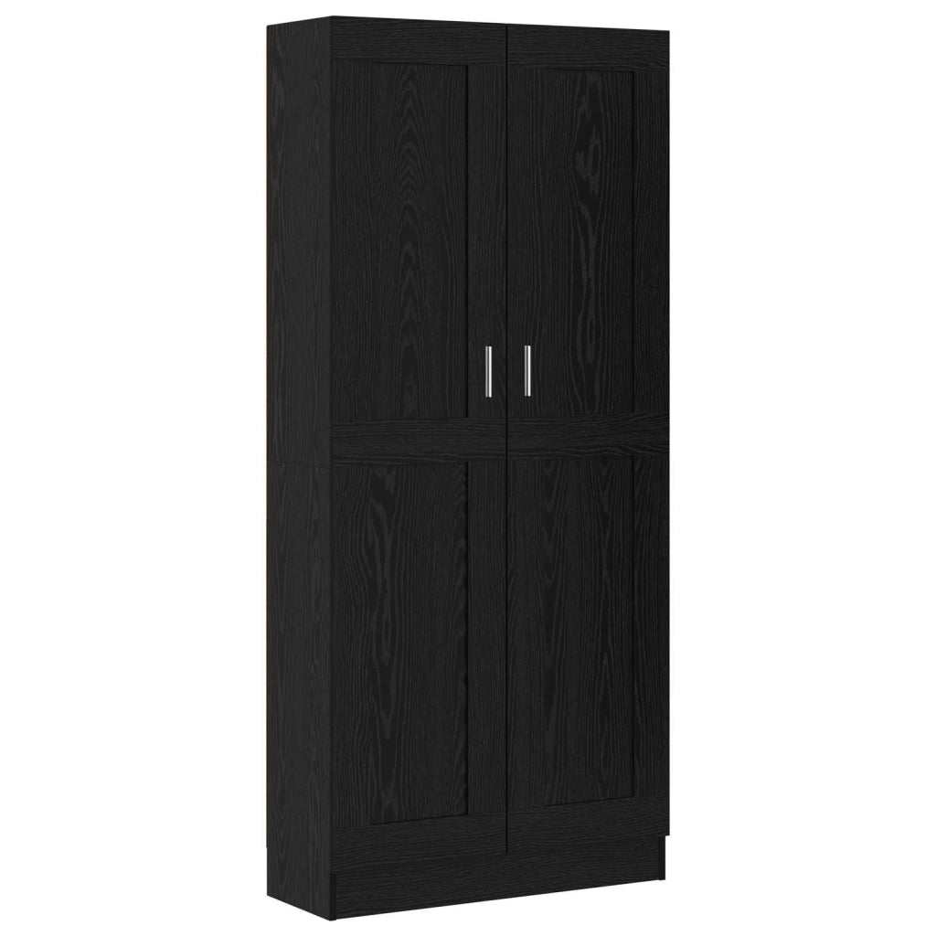 Armadio per Libri Rovere Nero 82,5 x 30,5 x 185 cm 3394793