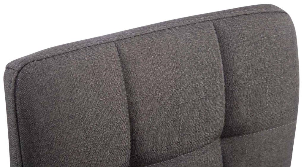 Set di 4 lettini Palma in tessuto grigio scuro
