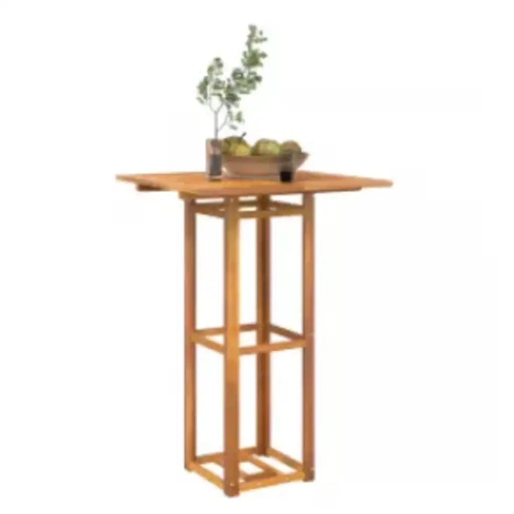 Tavolo da Bistrot 75x75x110 cm in Legno Massello di Acacia