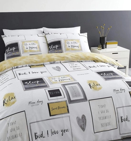 Duvet Coprisotto Facile da Curare Singolo Color Ocrone
