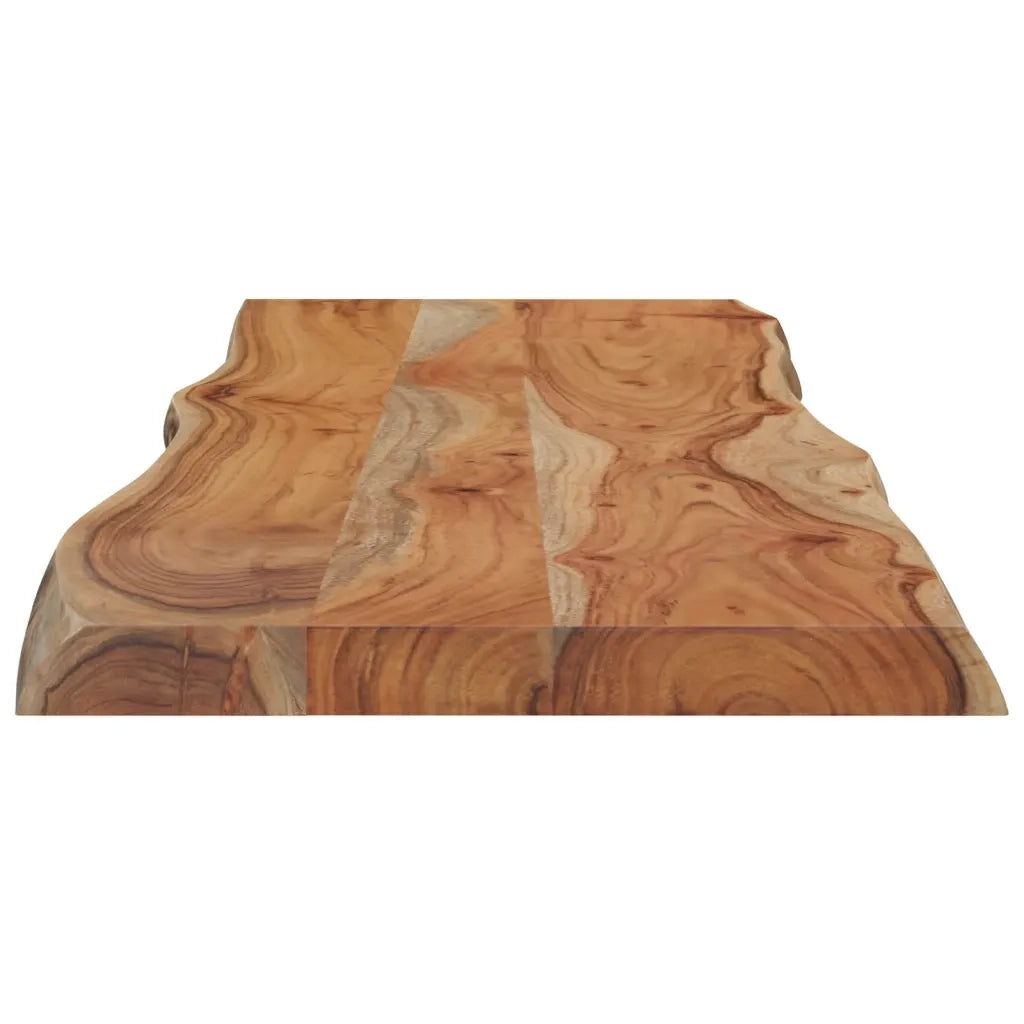 Piano Tavolo 120x40x2,5 cm Rettangolare Legno Acacia Bordi Vivi 370614