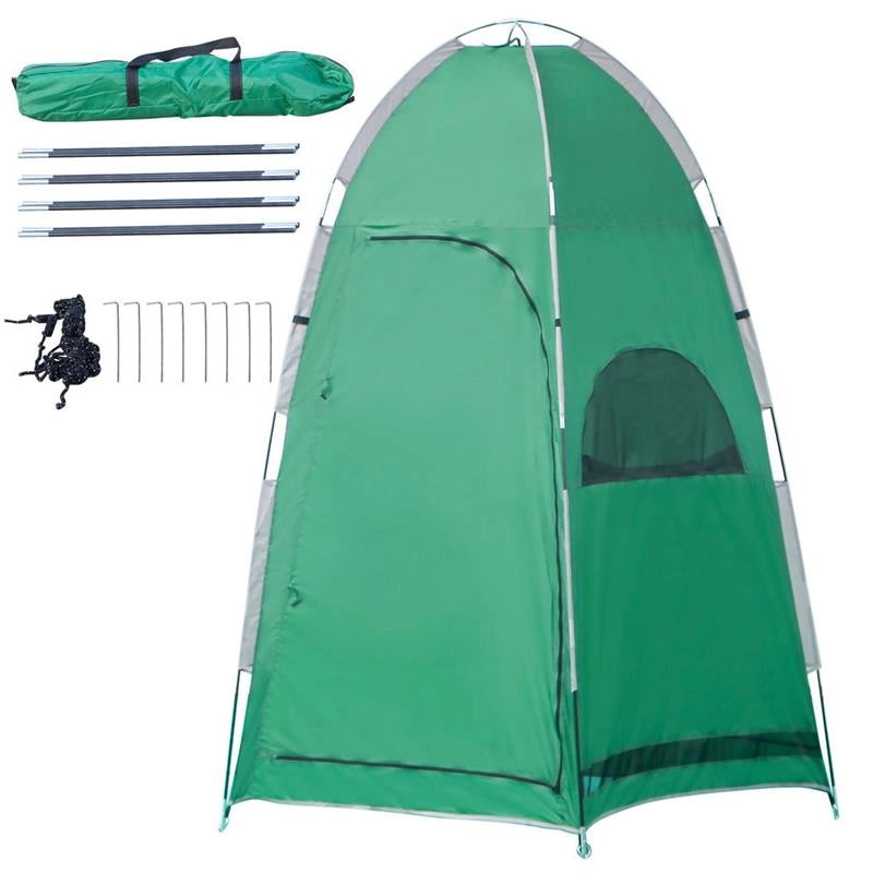 TENDA DOCCIA DA CAMPEGGIO CON TASCA PORTAOGGETTI 122 X 122 X 213 CM VERDE
