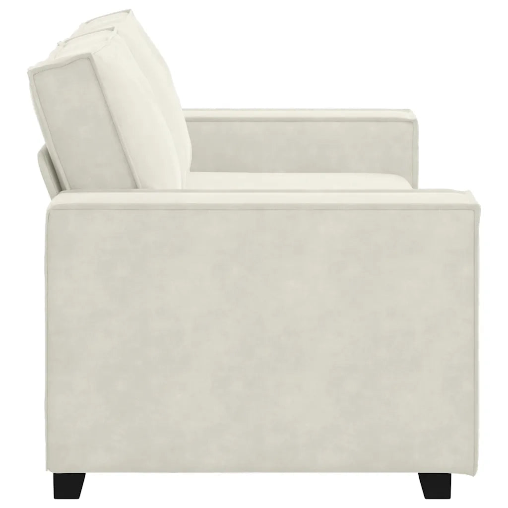 Divano a 2 Posti-Sofa 2 Posti crema 140 cm in Velluto 286325