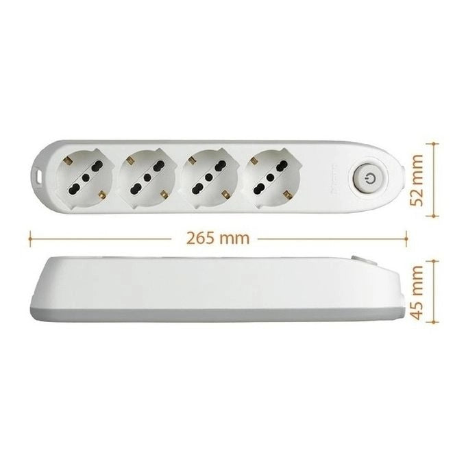 bticino Poker prolunghe e multiple 1,5 m 4 presa(e) AC Interno Bianco