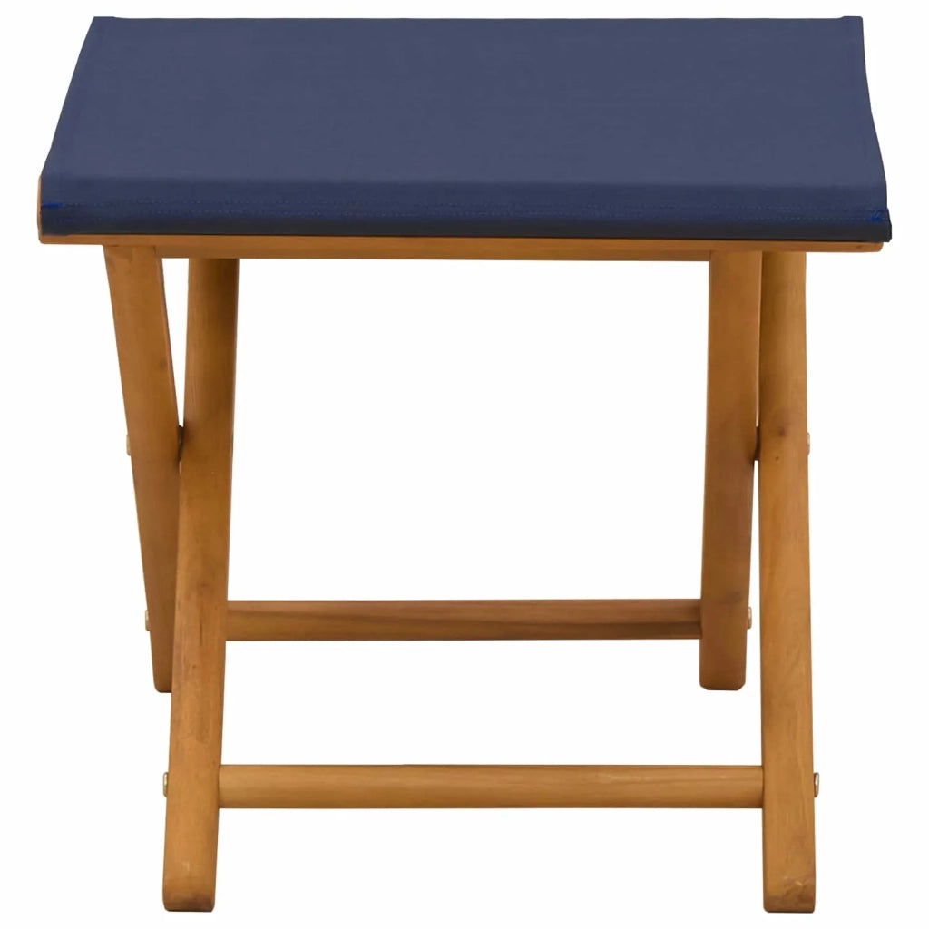 Lettino 2 pcs Legno di Eucalipto Massello Blu 42024893