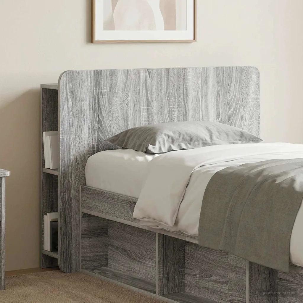 Testata del letto Grigio Sonoma Legno ingegnerizzato