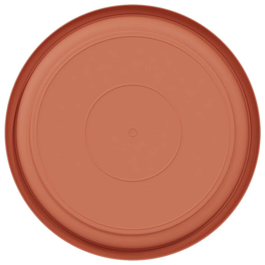 Vassoio Rotondo per Fiori 6 pcs Rosso Mattone Ø 19 x 2 cm 42020302
