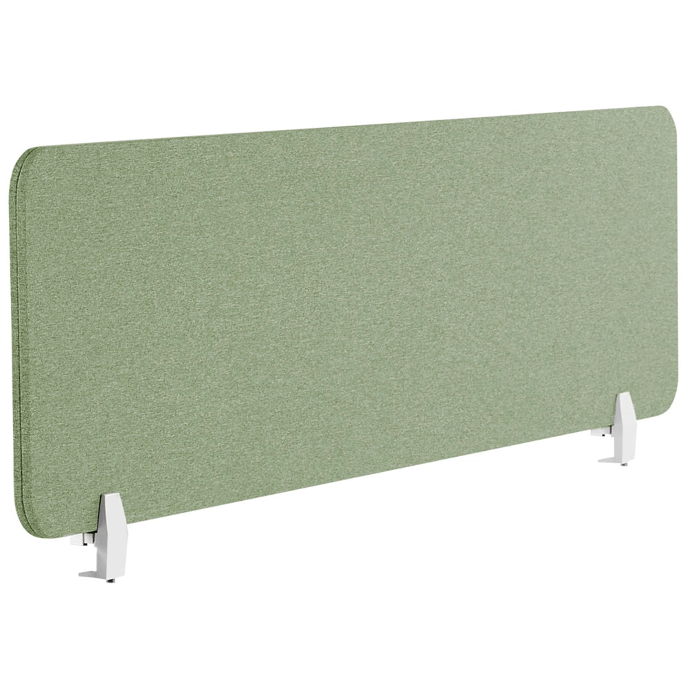 Pannello Divisorio Fonoassorbente per scrivania in PET verde 160 x 40 cm tavolo ufficio