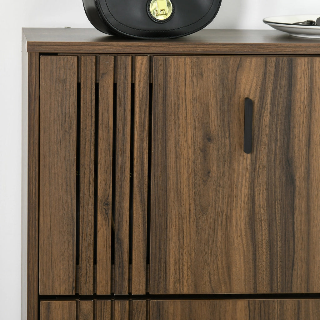 Scarpiera 3 Ante 18 Paia Grande Capacit¨¤ ¨C zephmum ¨C 63x24x117 cm Nocciola Scuro
