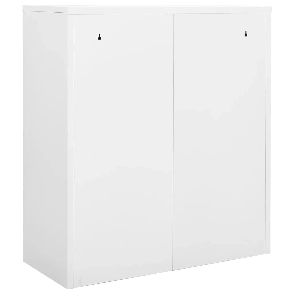Armadio per Ufficio Bianco 90x40x102 cm in Acciaio cod mxl 52213