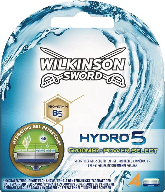 Scheermesjes per uomo - 4 pezzi Hydro 5 Groomer & Power Select