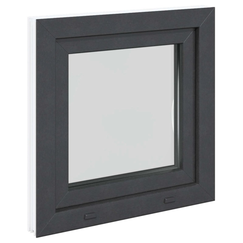 Finestra per Soffitta RISOR 60 x 60 cm PVC e Vetro Antracite CFW5825483