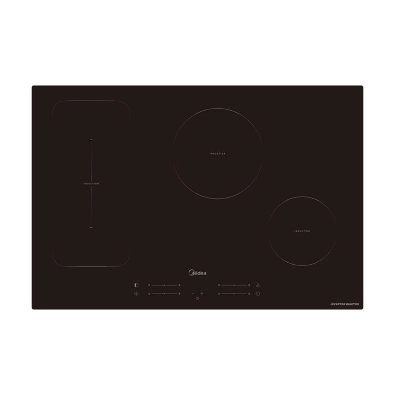 Piano cottura Midea ad induzione MIH740F98K0 77 cm 1 zona bridge colore nero