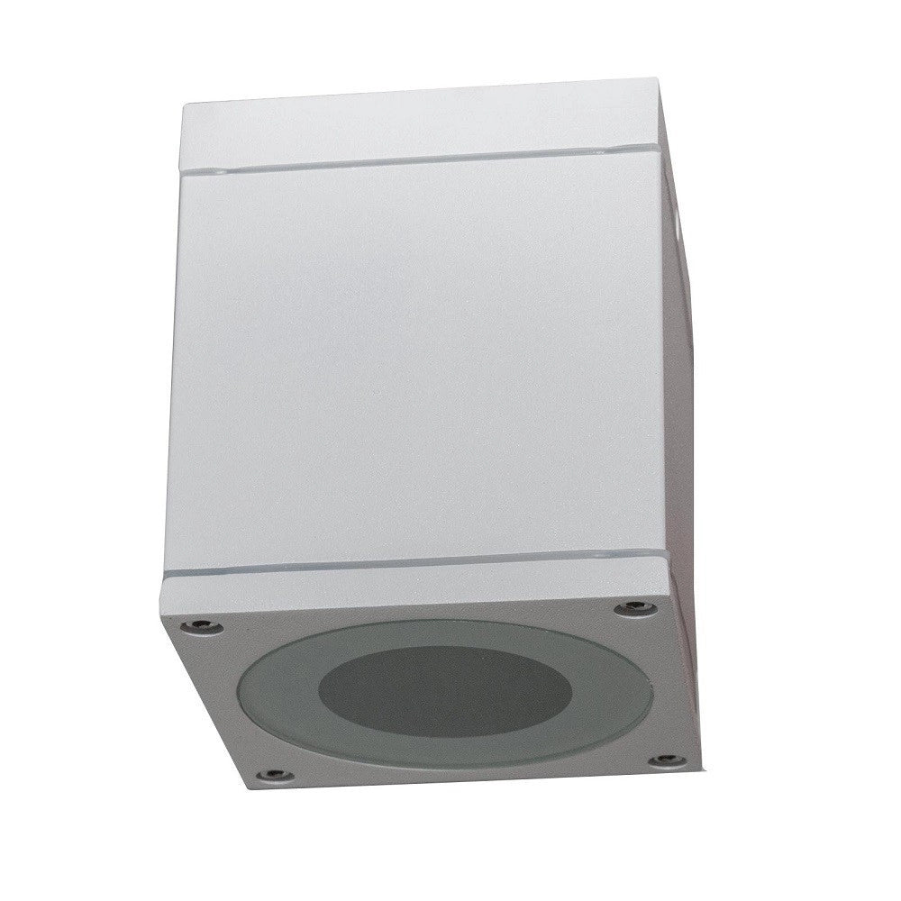 Trade Shop - Faretto Plafoniera Soffitto Led Gu10 Lampada Quadrata Esterno Impermeabile Ip65 -