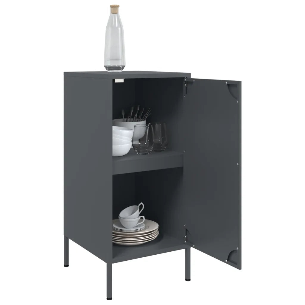 Credenze 2 pz Antracite 36x39x79 cm in Acciaio