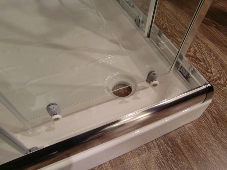 Box Doccia Due Lati Scorrevole, in Cristallo 6mm h190cm Ponza Opaco 6mm,90x100 cm