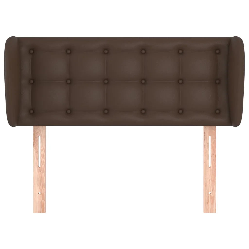 Testiera ad Orecchio Marrone 103x23x78/88 cm in Similpelle