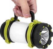 Lanterna LED Portatile da 1000lm - Illuminazione di Emergenza Forte e Chiara - IP68 Resistente all'Acqua - Lampada USB Ricaricabile con Batteria Esterna - Ricaricabile - 36000 Ore di Durata