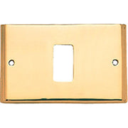 PLACCA COPRIFRUTTI COTTALI - OTTONE POSTI 1 MM 125X74 MAGIC/VENUS- 2 pezzi