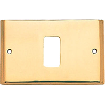 PLACCA COPRIFRUTTI COTTALI - OTTONE POSTI 1 MM 125X74 MAGIC/VENUS- 2 pezzi