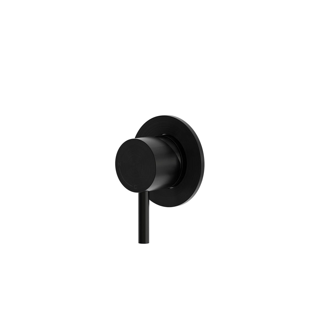 SINED Miscelatore da incasso a parete per bagno nero acciaio inox 316L resistenza a corrosione e usura MISCELATORE-MURO-LEVANTE-NERO
