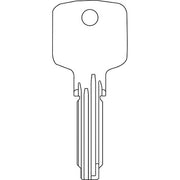 CHIAVE PUNZONATA CISA 00620.01 ORIGINALE - OTTONE NICHELATO CS62- 50 pezzi