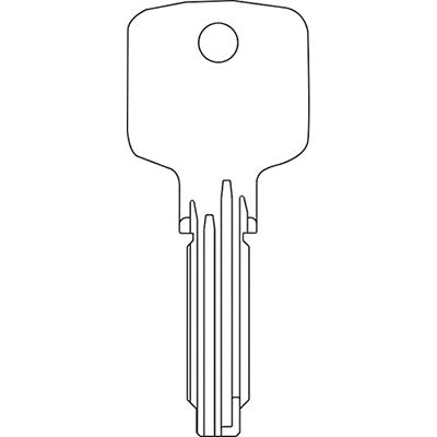 CHIAVE PUNZONATA CISA 00620.01 ORIGINALE - OTTONE NICHELATO CS62- 50 pezzi