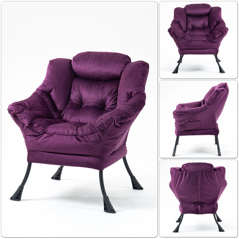 Poltrona Relax con Struttura in Metallo e Tasca Laterale ¨C MINIMAL ¨C Design Moderno