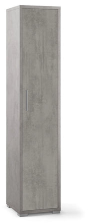 MOBILE COLONNA 1 ANTA H182 L38 P41 cm FINITURA CEMENTO SARMOG Db364k