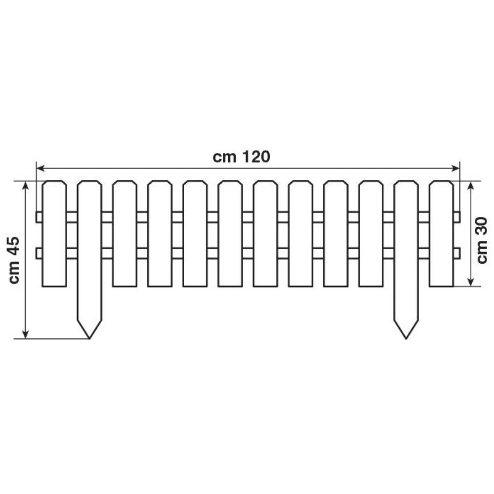 RECINZIONE BASSA DRITTA 120X45-30CM