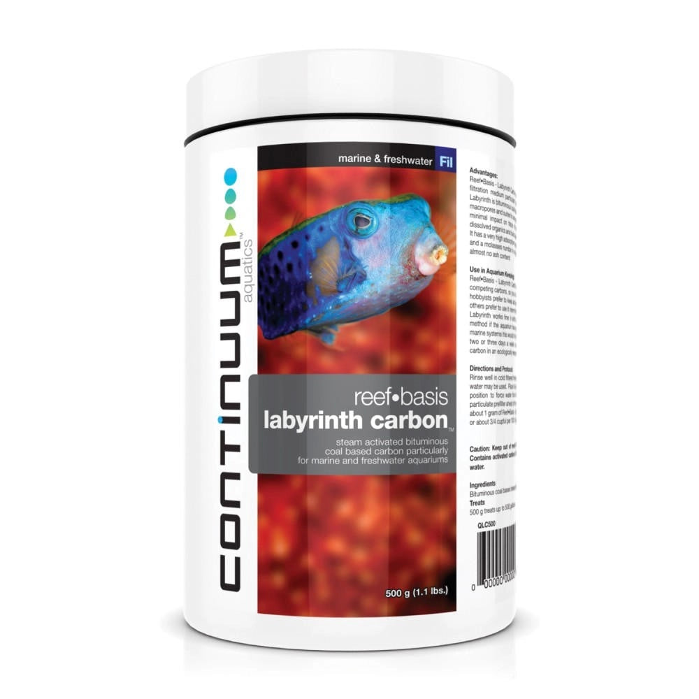 Continuum Aquatics Reef Basis Labyrinth Carbon - carbone attivo per acqua dolce e marina Formato: 500 ml