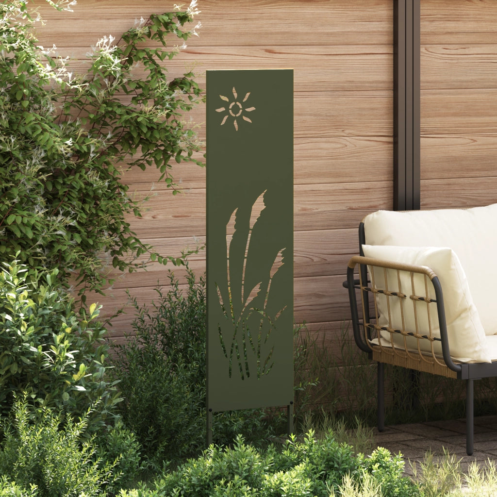 vidaXL Pannello Decorativo da Giardino Altro Oliver verde 32 x 140 cm