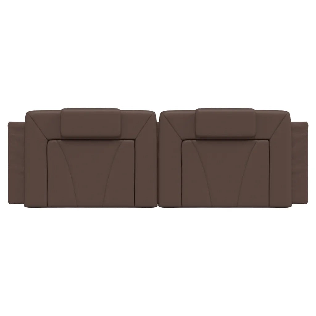 Cuscino Testiera Viana Marrone 160 cm in Similpelle CFW8386907