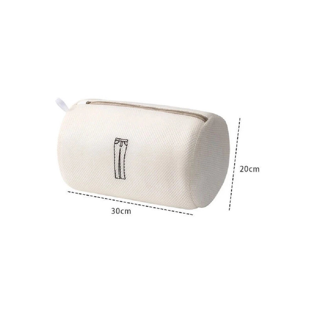 Trade Shop - Sacchetto Lavatrice Beige Borsa Biancheria Lavaggio A Rete Intimo 20x30cm 58114 -