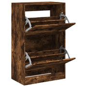 Scarpiera | Mobile per scarpe Rovere Fumo 60x34x96,5 cm in Legno Multistrato