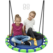 Altalena da giardino per bambini ¨C zephmum ¨C blu e verde ?100x180 cm