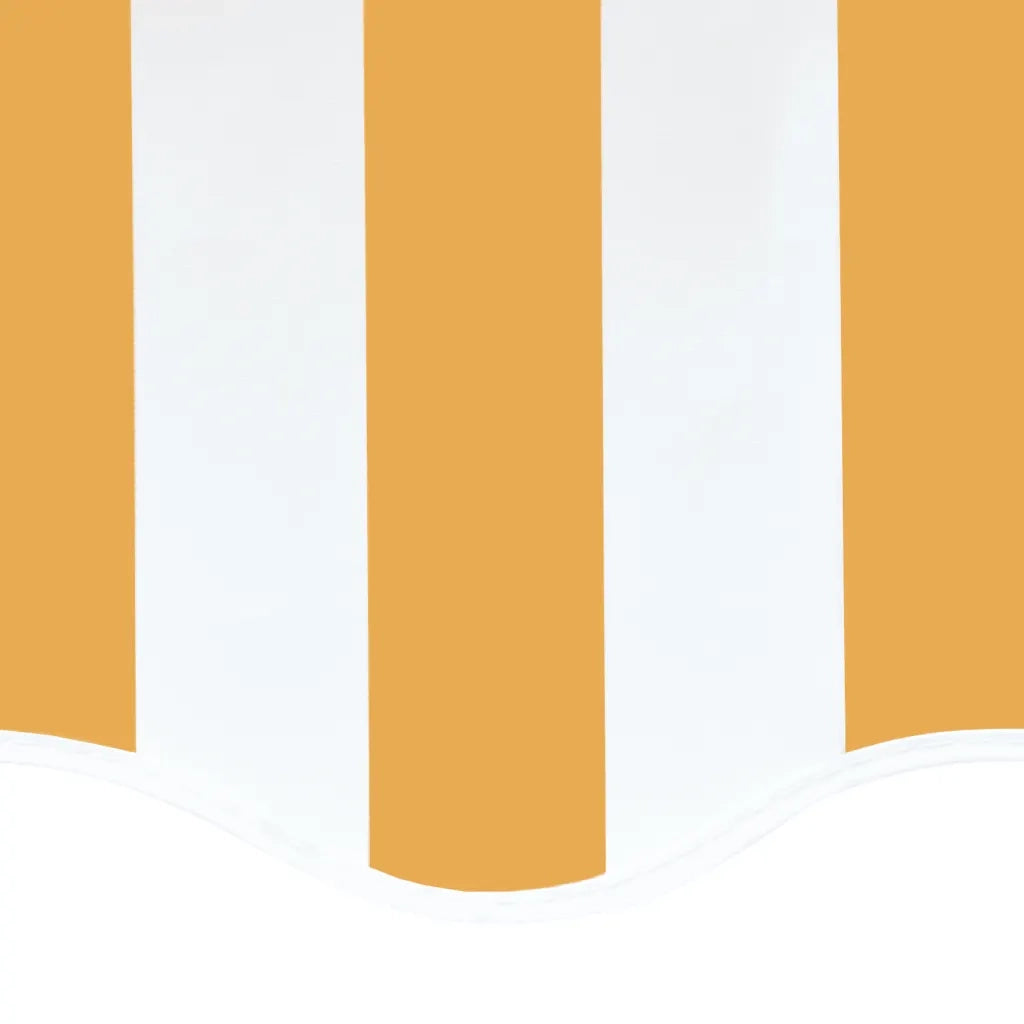 Tessuto di Ricambio per Tenda da Sole Giallo e Bianco 4x3,5 m 311938