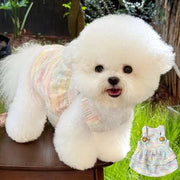 Abito per animali domestici, per cagnolini, gatti, fanciulle, taglie piccole, M (circa 38 cm di vita, 30 cm di lunghezza).