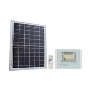 Faro LED solare V-TAC 12W 4000K 550lm IP65 telecomando
