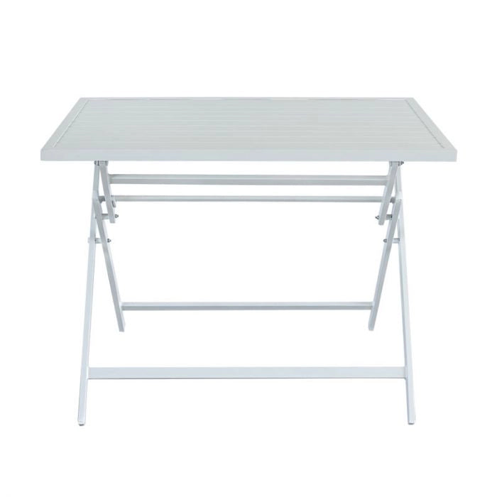 Tavolo da esterno pieghevole DIONISO, in alluminio, 100x70 cm - Tavolo Da Esterno Pieghevole Dioniso, In Alluminio, 100x70 Cm Colore Bianco