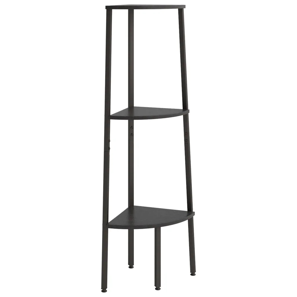 Scaffale Angolare a 3 Livelli Nero 45,5x31,5x120 cm CFW4242465