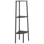 Scaffale Angolare a 3 Livelli Nero 45,5x31,5x120 cm CFW4242465