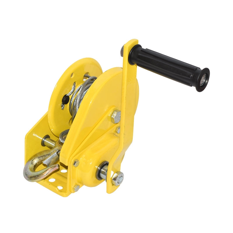 Argano manuale 544Kg, lunghezza cavo in acciaio 5m, spessore filo 4mm