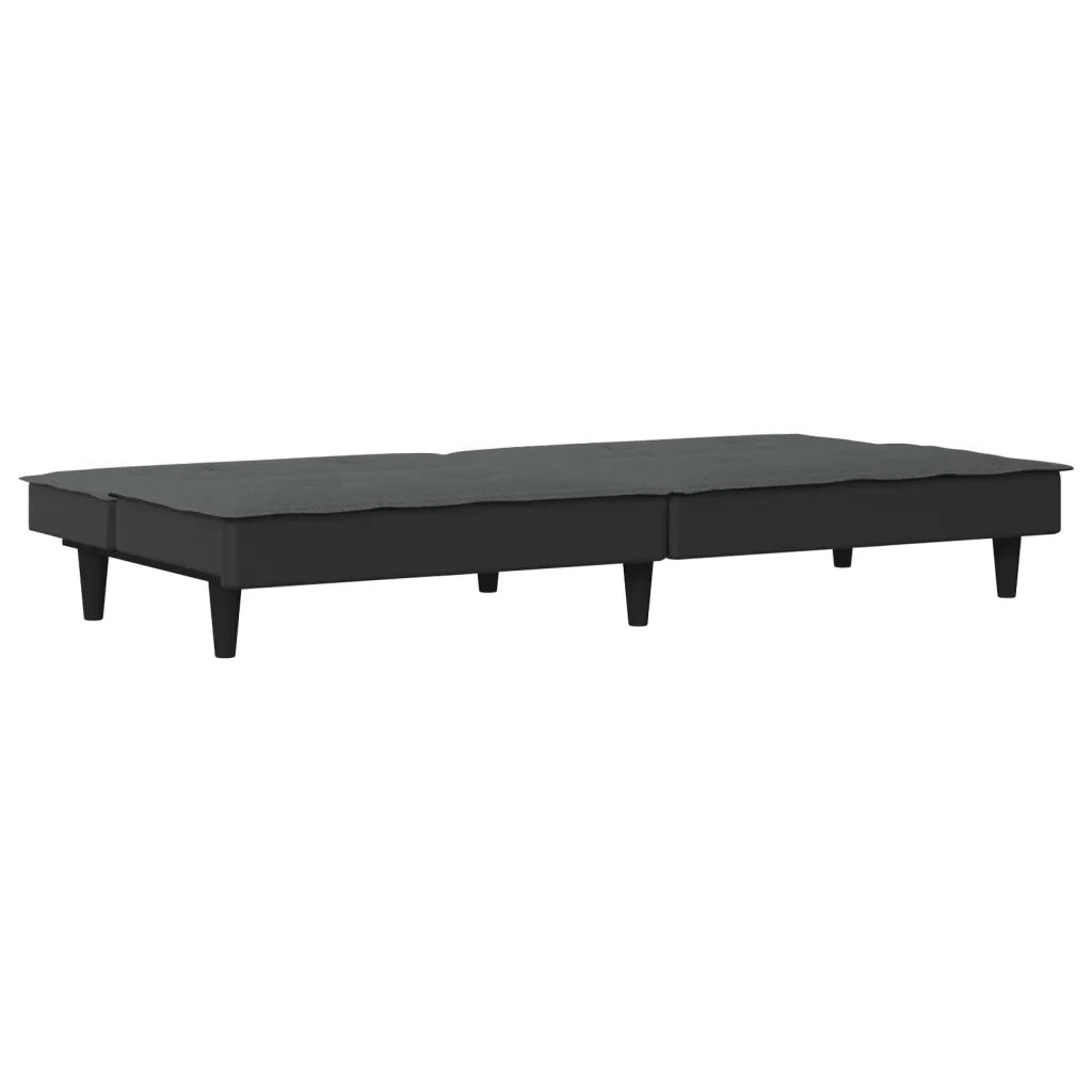 Divano Letto Grigio Scuro in Tessuto 351914