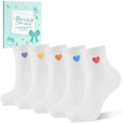 Set di calze per donna in cotone - 90% cotone - ademabile - confortevole - idonee per la pelle - set di 6 pezzi