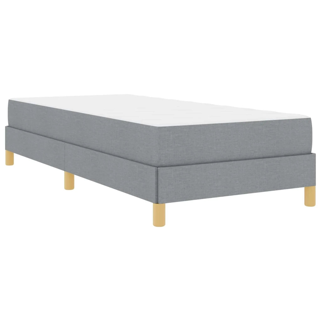 Letto a molle con materasso Grigio chiaro 80 x 200 cm Tessuto