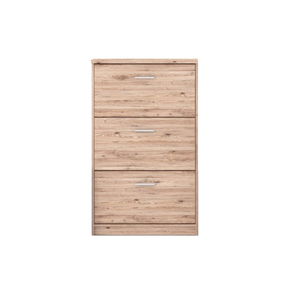 Scarpiera 3 ante a ribalta colore rovere Nepo 69,5x17.5x120H