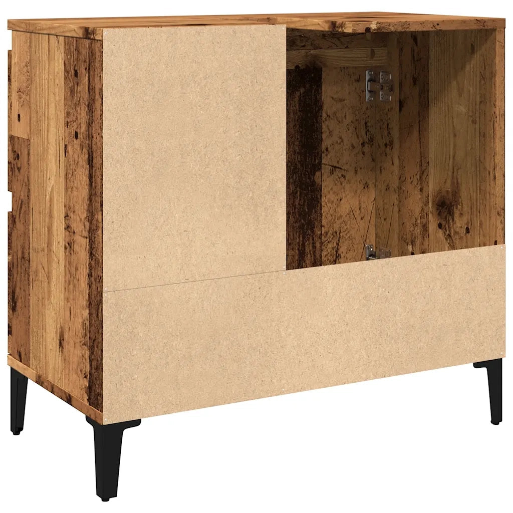 Mobile Sottolavabo Legno Antico 65x33x60 cm in Truciolato 857123