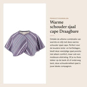 Sciarpa calda - Piumino imbottito a doppia faccia - Cappotto a spalla - Cuscino per collo - Lavabile - Comodo per donne - Cappotto a spalla